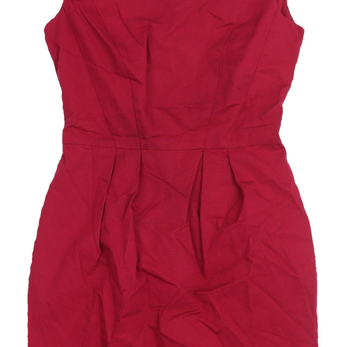 Warehouse Women's Red Sheath Dress Size 8