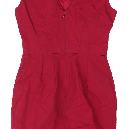 Warehouse Women's Red Sheath Dress Size 8