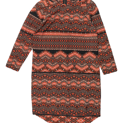 New Look Women's Multicoloured Shift Dress Size 10