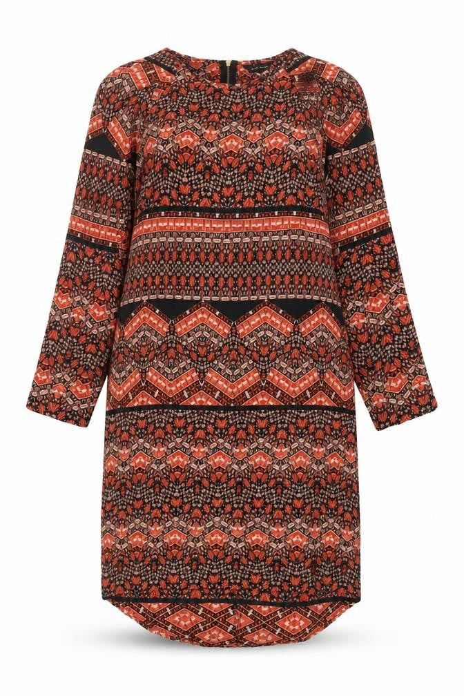 Front view of New Look Women's Multicoloured Shift Dress, size 10