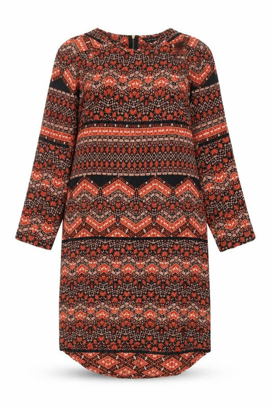Front view of New Look Women's Multicoloured Shift Dress, size 10