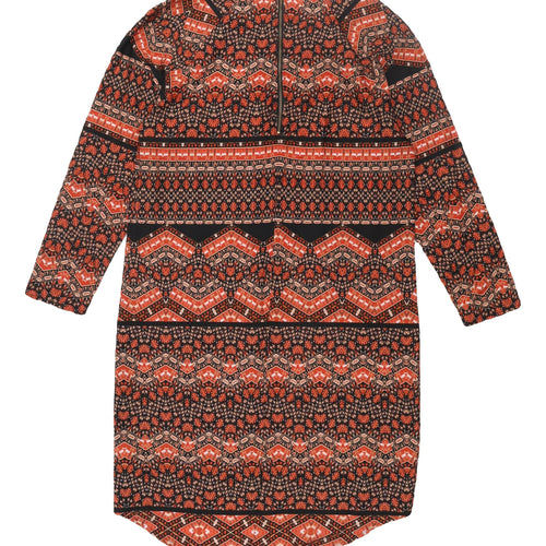 New Look Women's Multicoloured Shift Dress Size 10