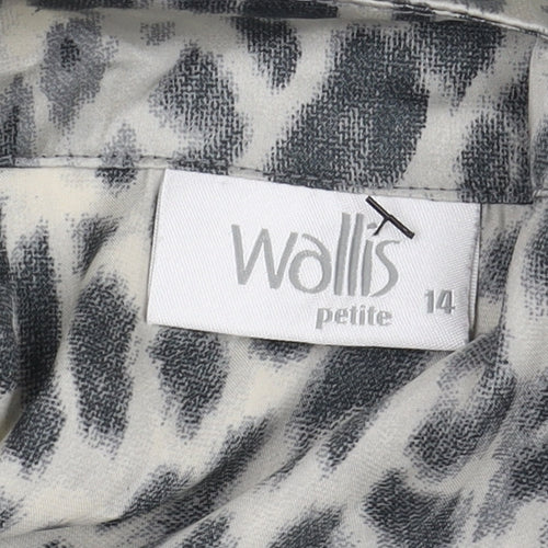 Wallis Women's Multicoloured Animal Print Blouse, Size 14