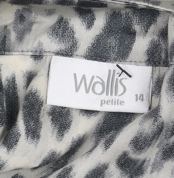 Wallis Women's Multicoloured Animal Print Blouse, Size 14