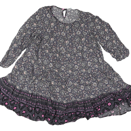 Blue Vanilla Women's Paisley A-Line Dress, M, Multicoloured