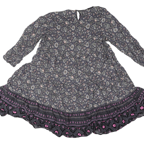 Blue Vanilla Women's Paisley A-Line Dress, M, Multicoloured