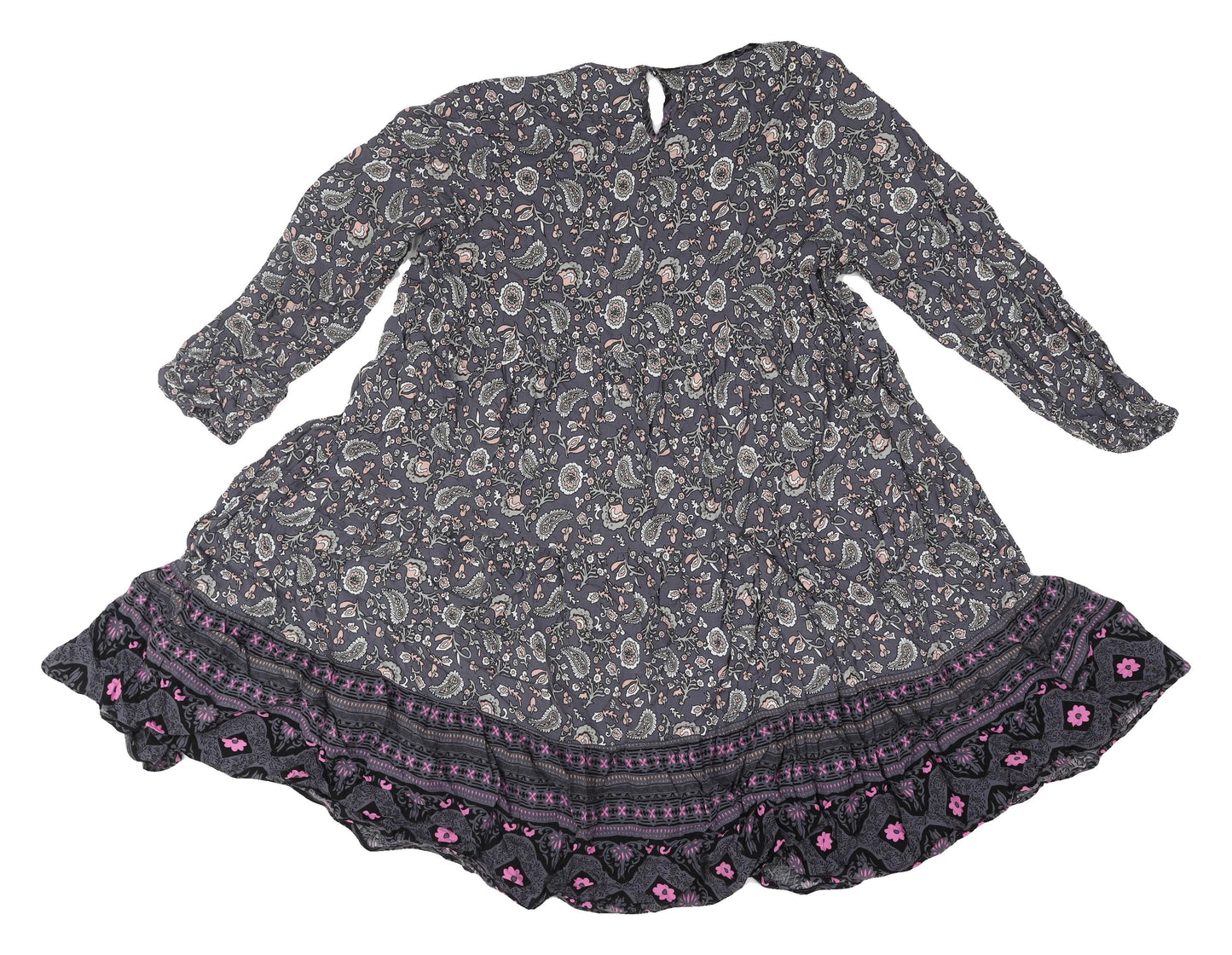 Blue Vanilla Women's Paisley A-Line Dress, M, Multicoloured