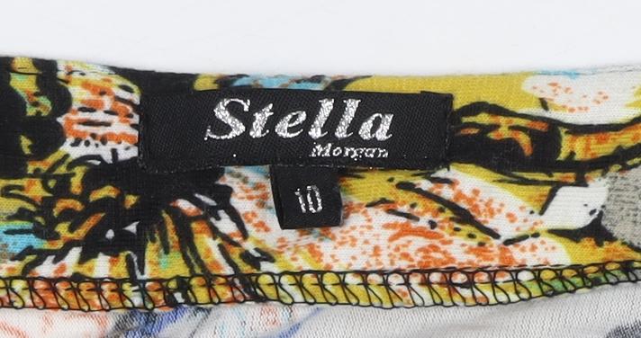 Stella Morgan Women's Grey Floral Paisley Dress Size 10