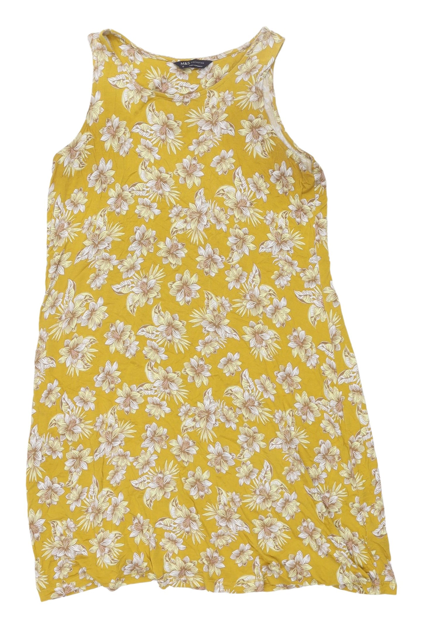 Marks & Spencer Yellow Floral Shift Dress