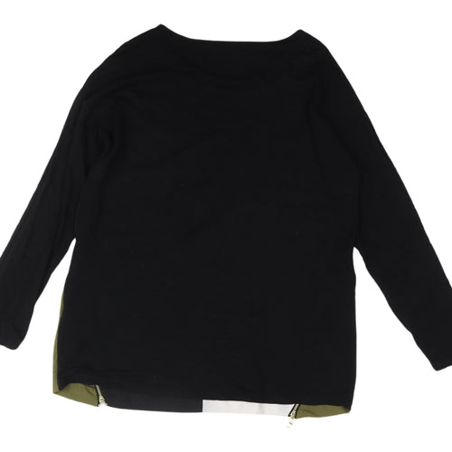 Laura Scott Women's Multicoloured Colourblock Top