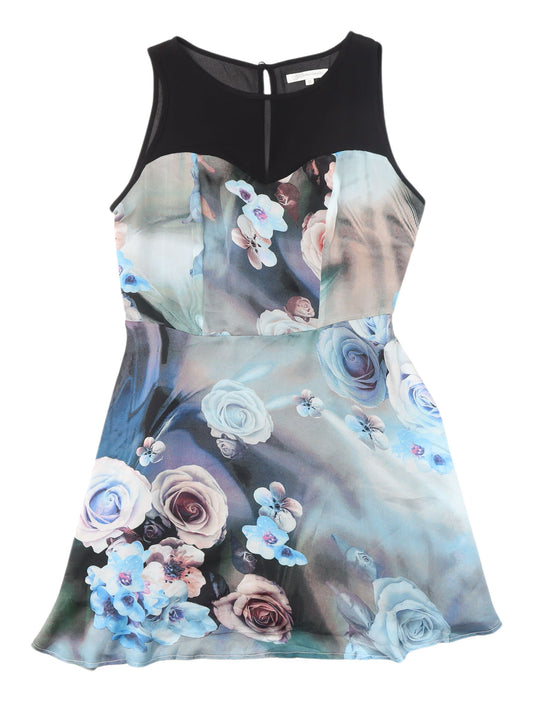 Glamorous Women's Floral Fit & Flare Dress, UK 10, Multicolour