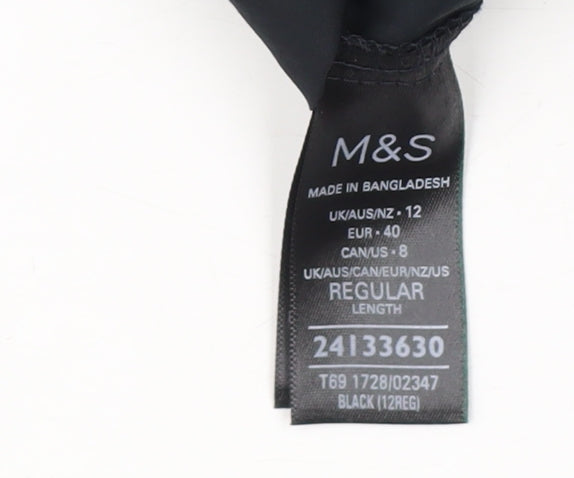 Marks and Spencer Women's Black A-Line Dress Size 12