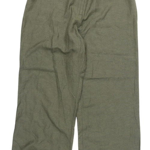 Joanna Hope Women's Green Cropped Trousers Size 14