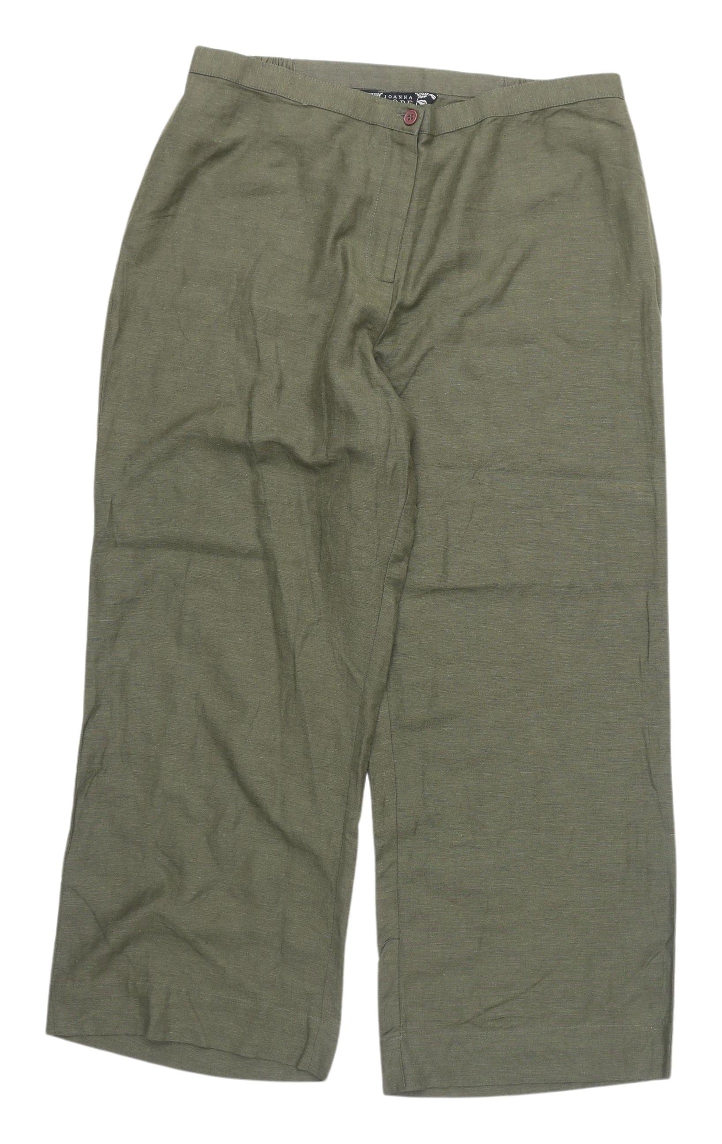 Joanna Hope Women's Green Cropped Trousers Size 14
