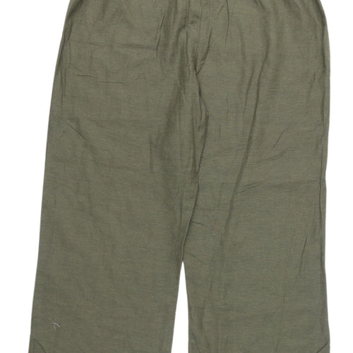 Joanna Hope Women's Green Cropped Trousers Size 14