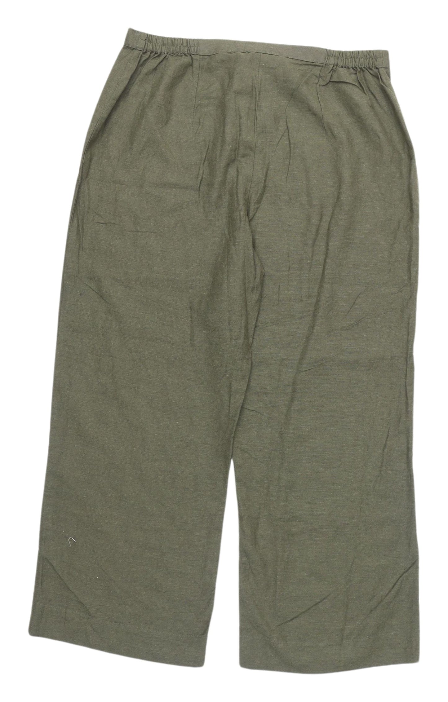 Joanna Hope Women's Green Cropped Trousers Size 14