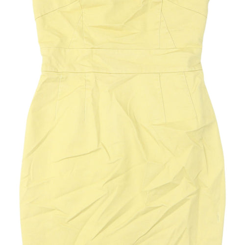 Marks and Spencer Yellow Sheath Dress, Size 10, Women's