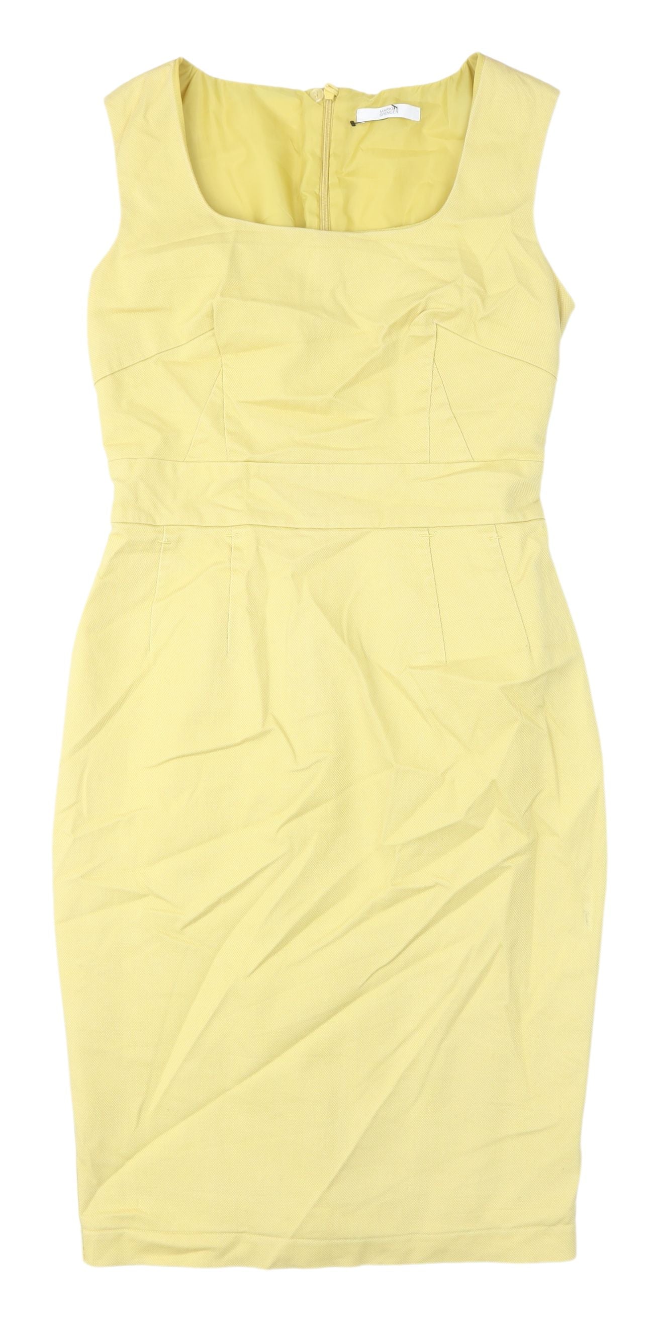 Marks and Spencer Yellow Sheath Dress, Size 10, Women's