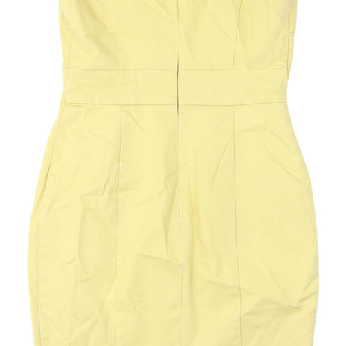 Marks and Spencer Yellow Sheath Dress, Size 10, Women's