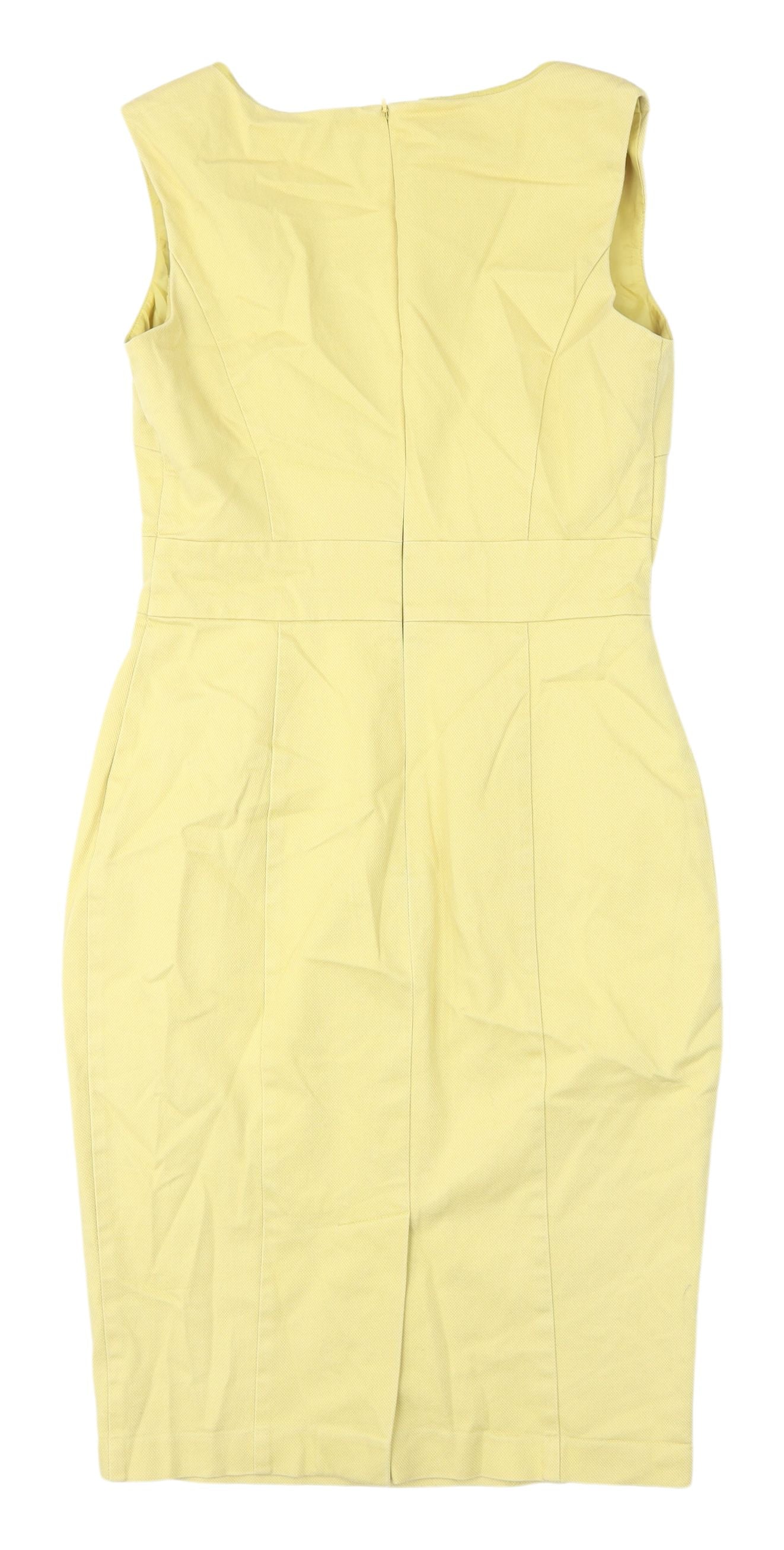 Marks and Spencer Yellow Sheath Dress, Size 10, Women's