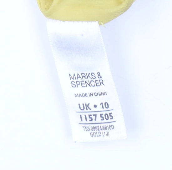 Marks and Spencer Yellow Sheath Dress, Size 10, Women's