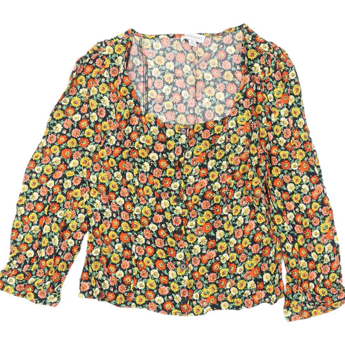 Warehouse Women's Multicoloured Floral Blouse Size 12