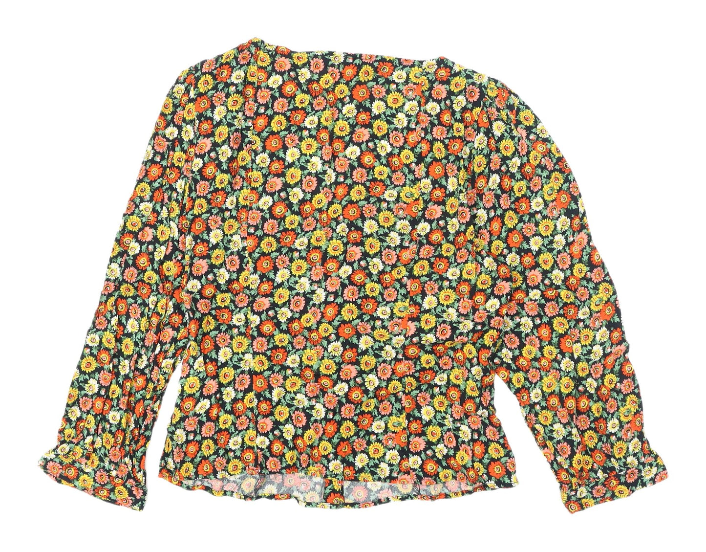 Warehouse Women's Multicoloured Floral Blouse Size 12