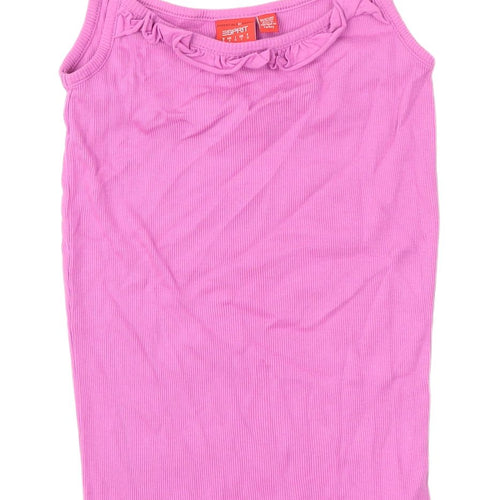 Esprit Women's Pink Cotton Camisole Tank Top S Casual