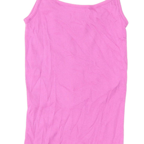 Esprit Women's Pink Cotton Camisole Tank Top S Casual