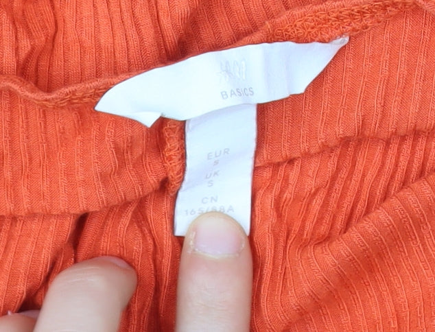 H&M Women's Orange Midi Slip Dress, Size S