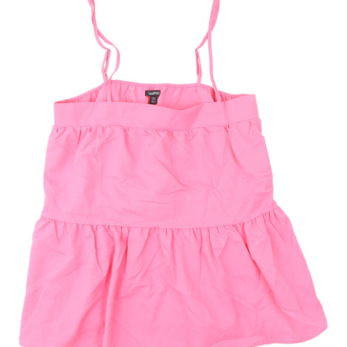 Boohoo Women's Pink Camisole Tank, Size 18, Sleeveless