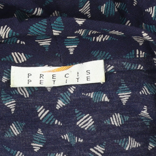 Precis Petite Women's Multicoloured Geometric Button-Up Shirt