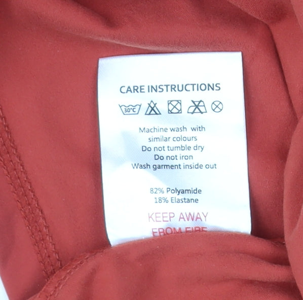 LeMieux Womens Orange Long Sleeve Zip Activewear Top