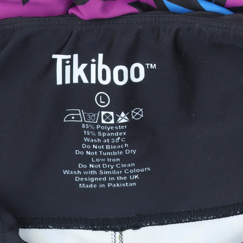 Tikiboo Women's Multicoloured Capri Leggings L