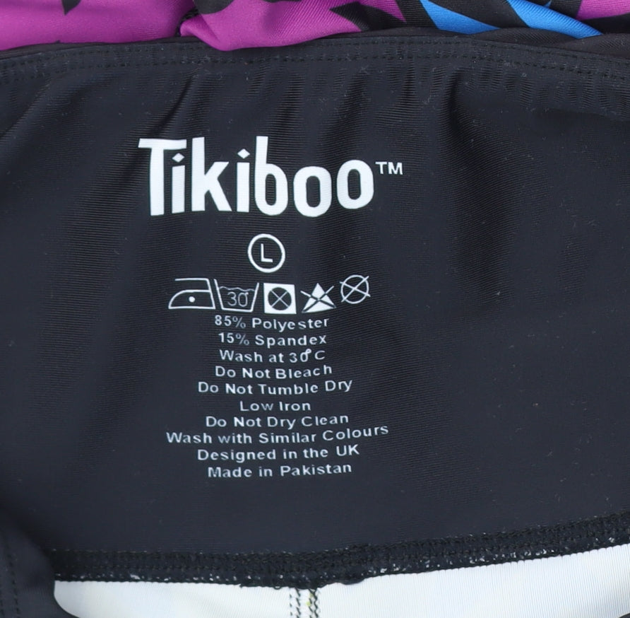 Tikiboo Women's Multicoloured Capri Leggings L