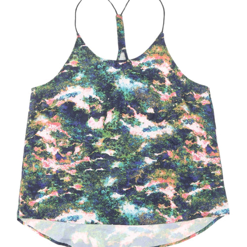 H&M Women's Multicoloured Sleeveless Tank Top UK 10