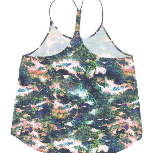 H&M Women's Multicoloured Sleeveless Tank Top UK 10