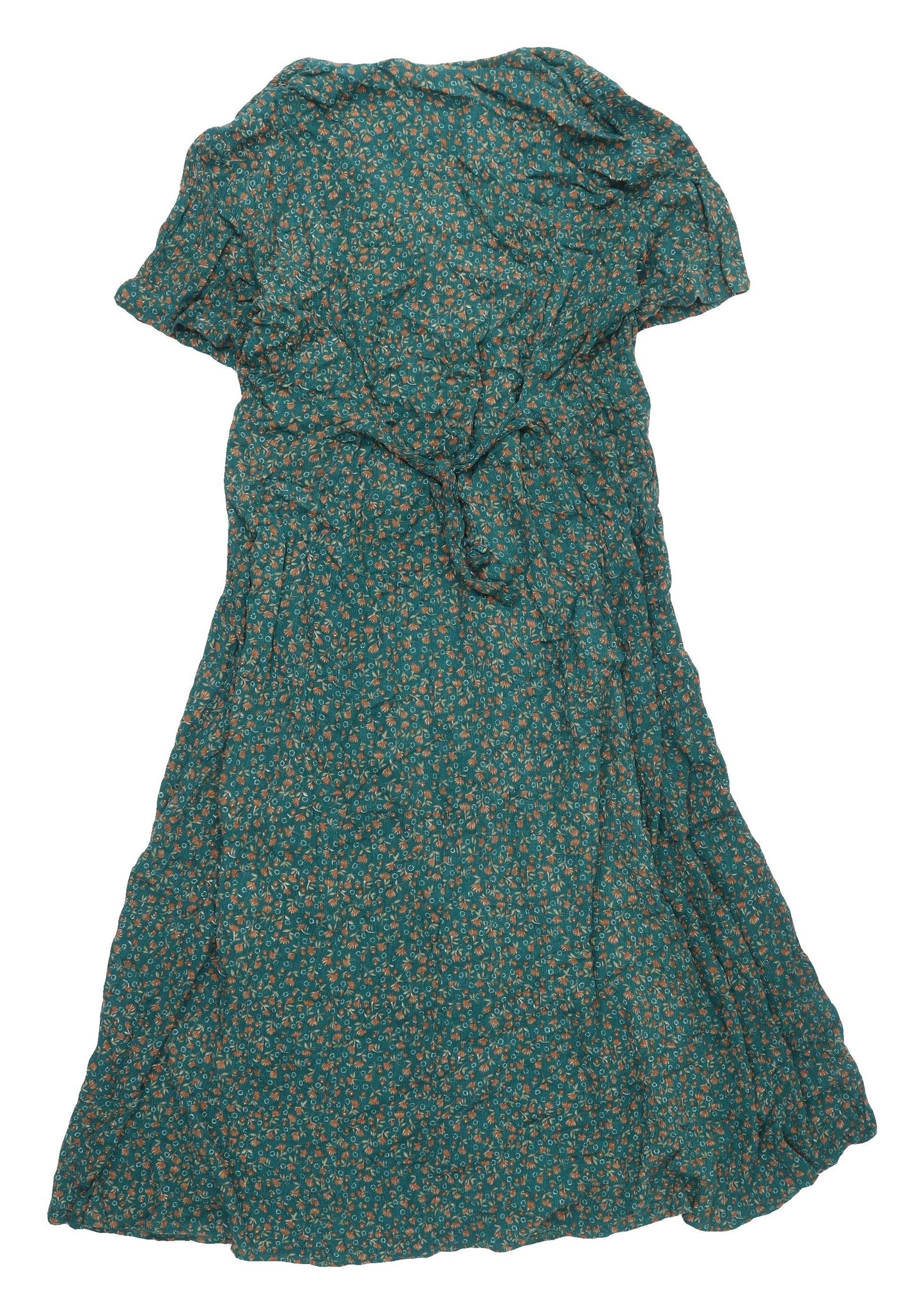 Betsy Lauren Women's Green Floral A-Line Dress, Size 10