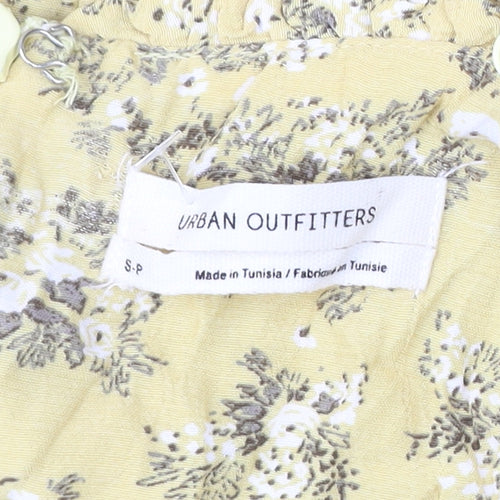 Urban Outfitters Women's Yellow Floral Slip Dress