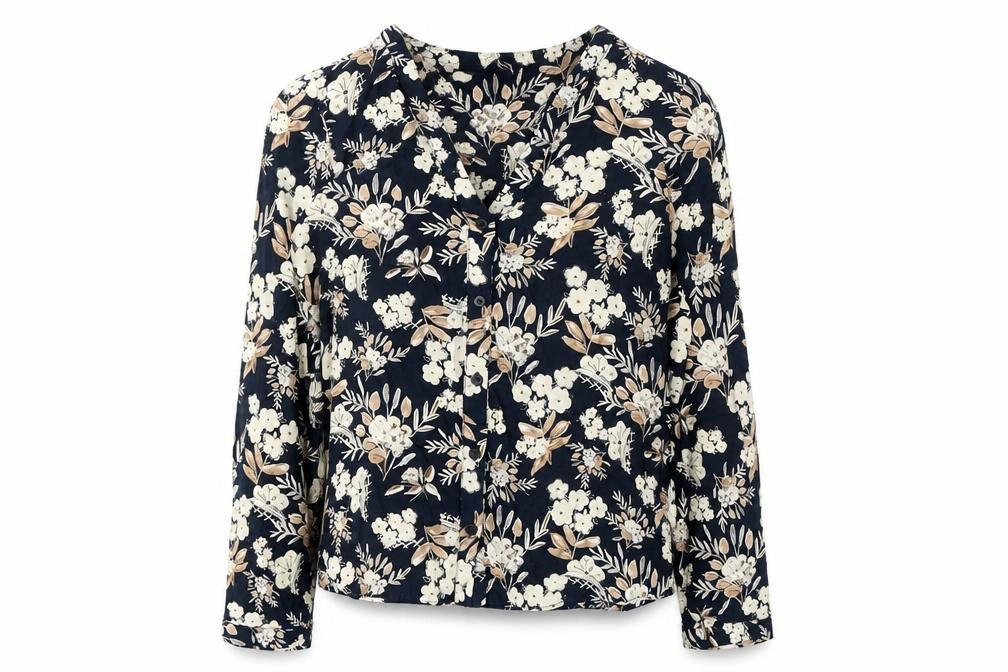 Front view of Zara Women’s Multicoloured XS Floral Blouse