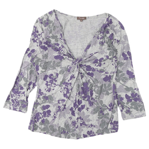 Phase Eight Women's Grey Floral Tunic, Size 12, Excellent