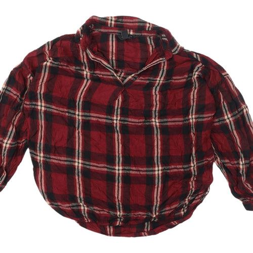 New Look Women's Plaid Button-Up Shirt, Size 12