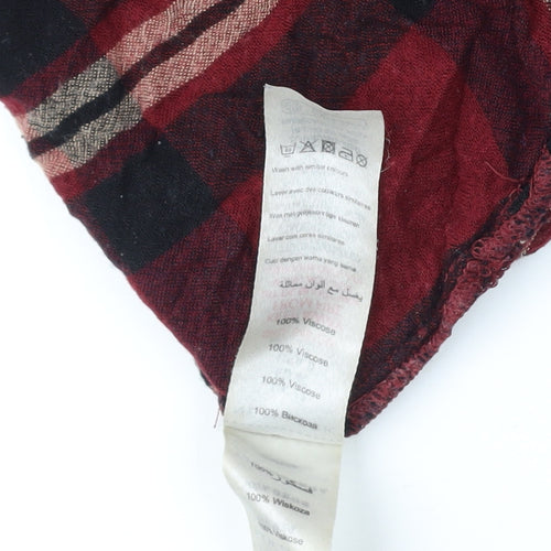 New Look Women's Plaid Button-Up Shirt, Size 12