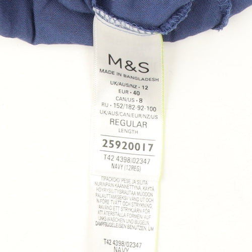 Marks & Spencer Women's Blue A-Line Dress Size 12