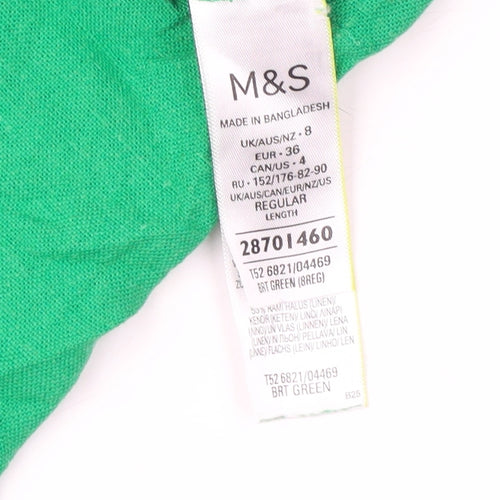 Marks and Spencer Women's Green Short Sleeve Dress