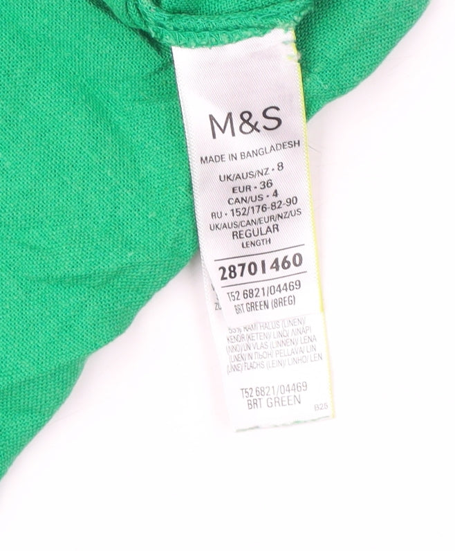 Marks and Spencer Women's Green Short Sleeve Dress