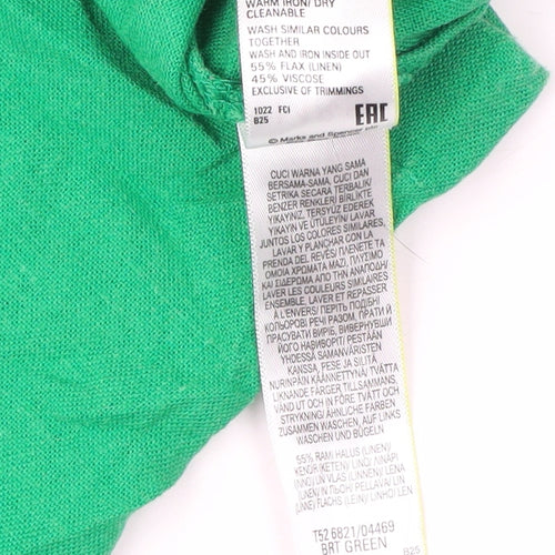 Marks and Spencer Women's Green Short Sleeve Dress