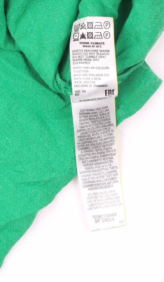 Marks and Spencer Women's Green Short Sleeve Dress