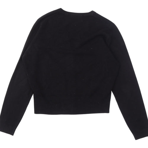 Marks and Spencer Women's Black Cardigan Size 16 Embroidered