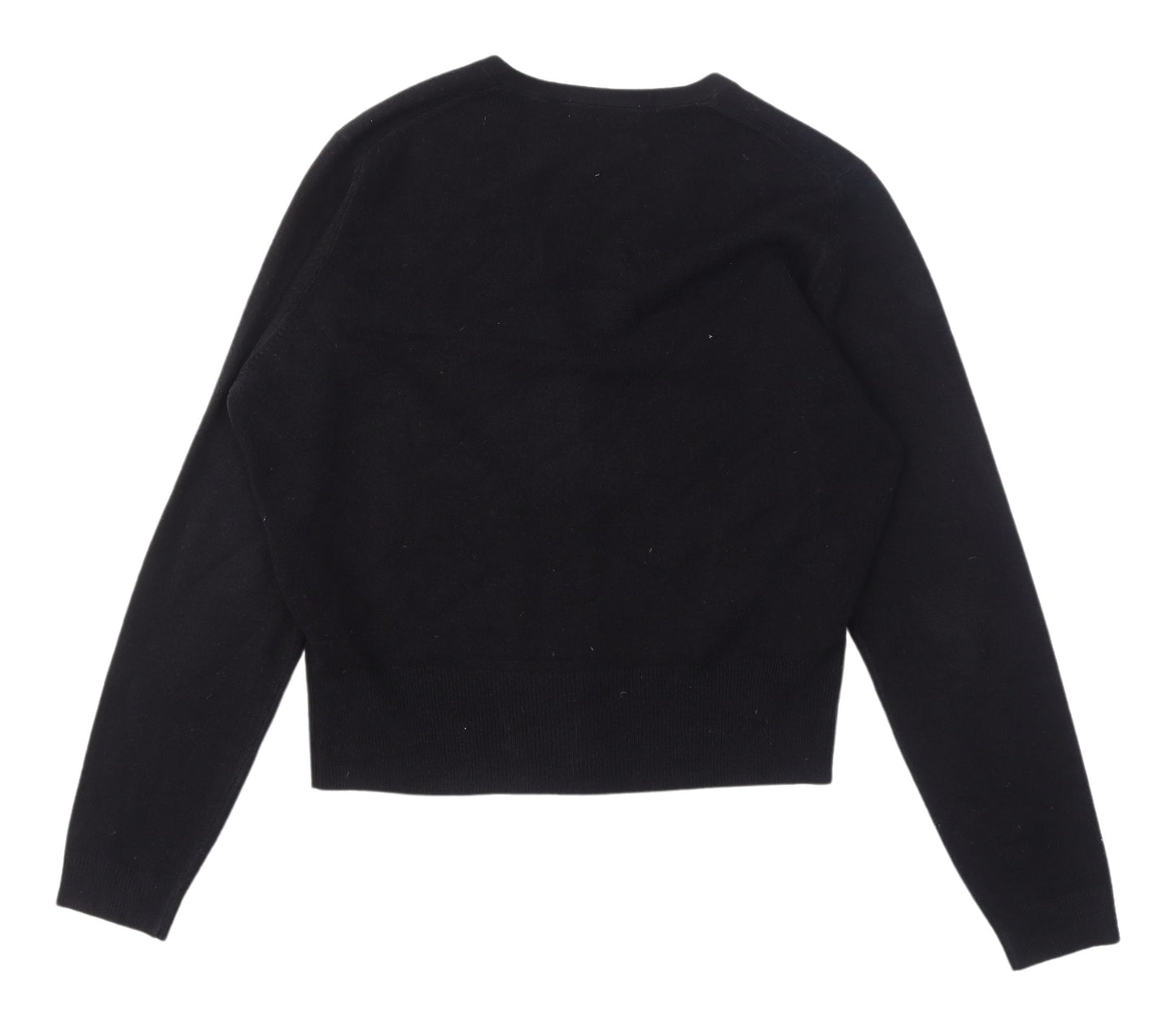 Marks and Spencer Women's Black Cardigan Size 16 Embroidered